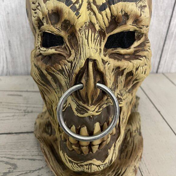 Don Post Studios Tattooed Terror Rotted Skull Demon 6773970 Latex Halloween Mask - Picture 8 of 11